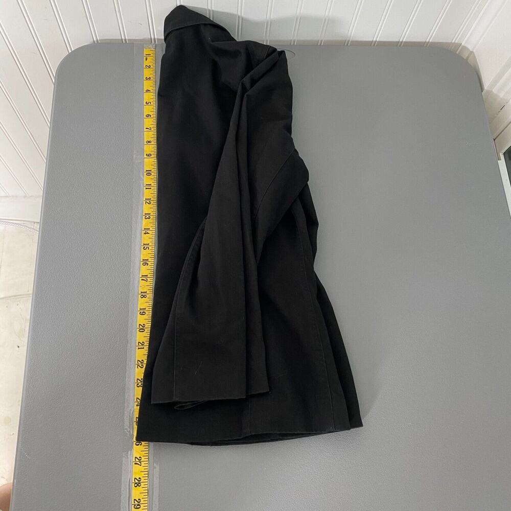 Liz Claiborne Womens Blazer Size 12 Petite Black Notch Lapel 100% Cotton Career - Picture 10 of 11